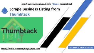 Scrape Business Listing from Thumbtack