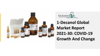 Global 1-Decanol Market Opportunities And Strategies To 2030