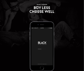 Black Mobile App UX UI Design Project