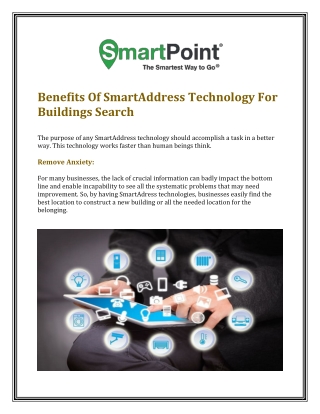 Looking For Best SmartAddress Technology For Buildings In USA | Smart Point