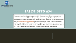 latest oppo a54