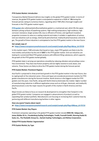 PTFE Gasket Market