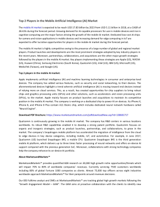 Mobile Artificial Intelligence (AI) Market