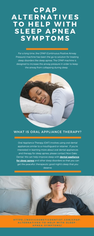 CPAP Alternatives to Help with Sleep Apnea Symptoms