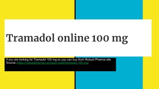 Tramadol online 100 mg