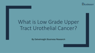 Low Grade Upper Tract Urothelial Cancer