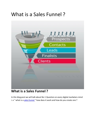 What is a Sales Funnel