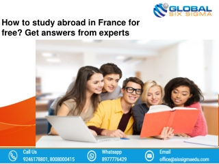 How to study abroad in France for free? Get answers from experts