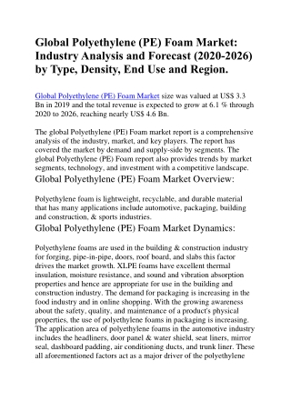Global Polyethylene
