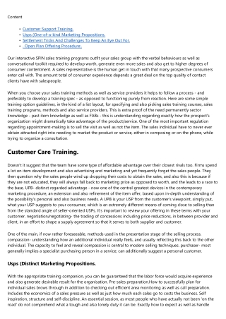 Sales Training Programs
