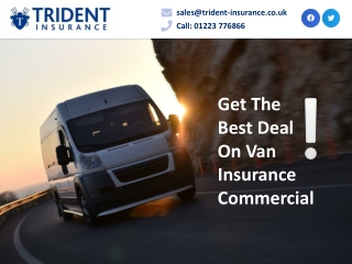 Get The Best Deal On Van Insurance Commercial