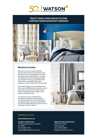 Blockout Curtains