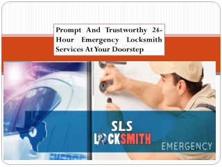 Prompt And Trustworthy 24-Hour Emergency Locksmith Services At Your Doorstep