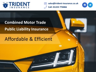 Combined Motor Trade Public Liability Insurance Affordable & Efficient