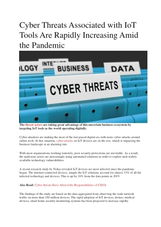 Cyber-Threats-Associated-with-IoT-Tools-Are-Rapidly-Increasing-Amid-the-Pandemic