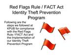 Red Flags Rule