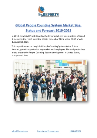 Global People Counting System Market Size, Status and Forecast 2019-2025