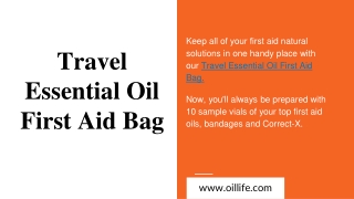 Travel Essential Oil First Aid Bag