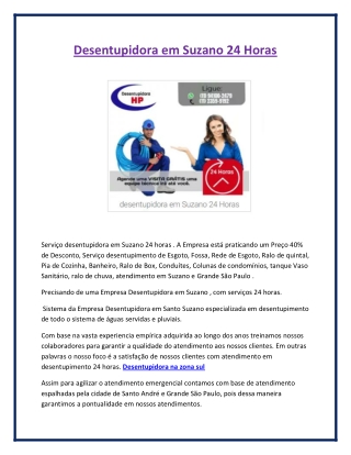 Desentupidora na zona sul - Desentupidorahp.com.br
