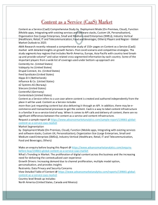 Content as a Service (CaaS) Market