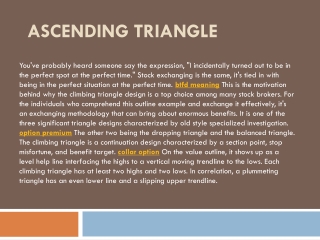 ascending triangle