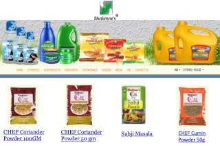 Buy Chef Spices Online-Turmeric, Cumin and Coriander Powder-Shalimar India
