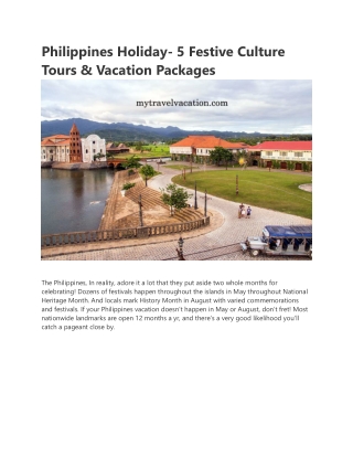 Philippines Holiday-