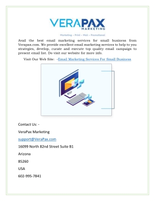 Email Marketing Services for Small Business | Verapax.com