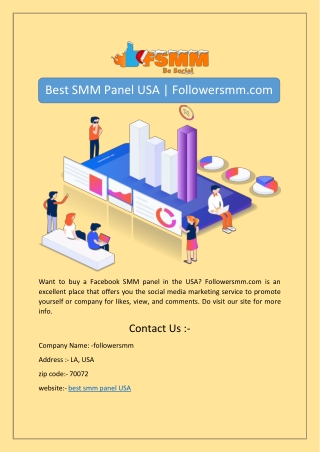 Best SMM Panel USA | Followersmm.com