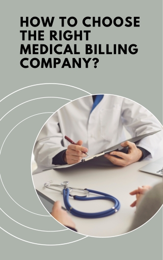 How to choose the right medical billing company?