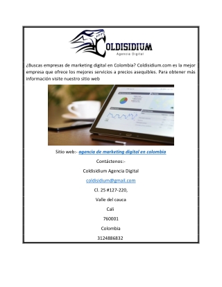 Agencia de Marketing Digital en Colombia | Coldisidium.com