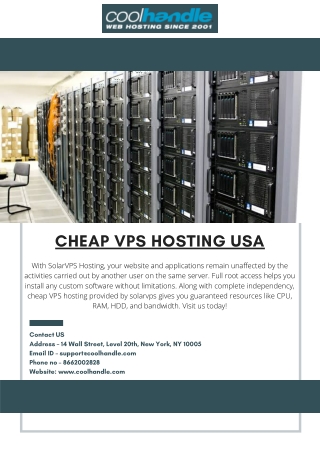 Cheap VPS Hosting USA