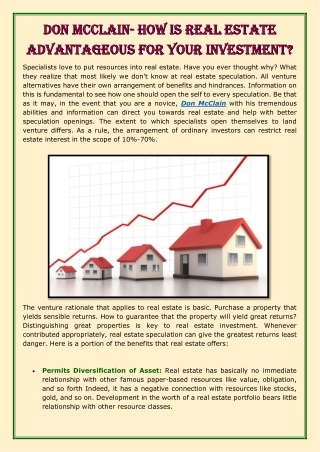 Don McClain- How is real estate advantageous for your investment-converted
