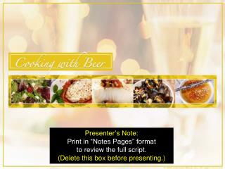 Presenter’s Note: Print in “Notes Pages” format to review the full script. (Delete this box before presenting.)