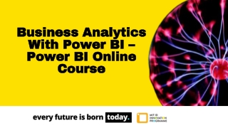 Business Analytics with Power BI - Power BI Online Course – MITID Innovation