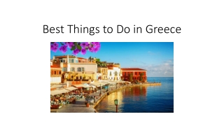 Best Things to Do in Greece