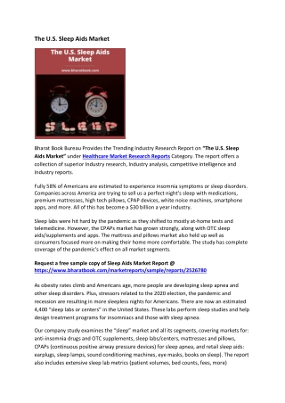 The U.S. Sleep Aids Market