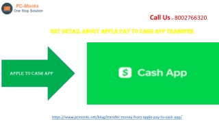 Get detail about Apple pay to cash app transfer
