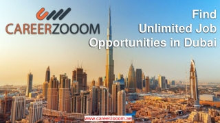 Find Unlimited Job Opportunities in Dubai – CareerZooom