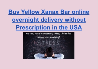 Buy Yellow Xanax Bar online overnight delivery without Prescription in the USA