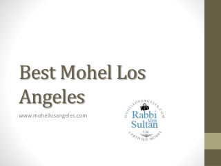 Best Mohel in Los Angeles - www.mohellosangeles.com