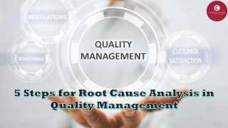 5 Steps for Root Cause Analysis in Quality Management