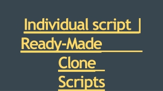 Readymade Individual script - DOD IT Solutions