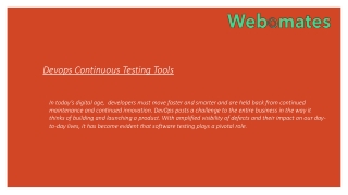 Devops Continuous Testing Tools