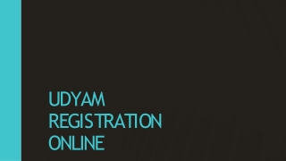 UDYAM REGISTRATION ONLINE