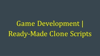 Readymade Game Development - DOD IT SOLUTIONS