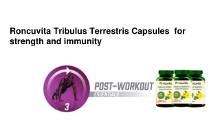 Roncuvita Tribulus Terrestris Capsules  for strength and immunity