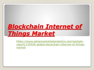 Blockchain Internet of Things Market