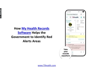 How My Health Records Software Helps the Government to Identify Red Alerts Areas