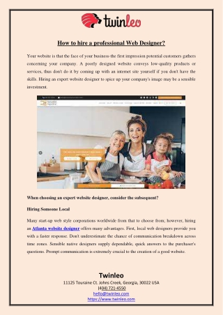 How to hire a professional Web Designer
